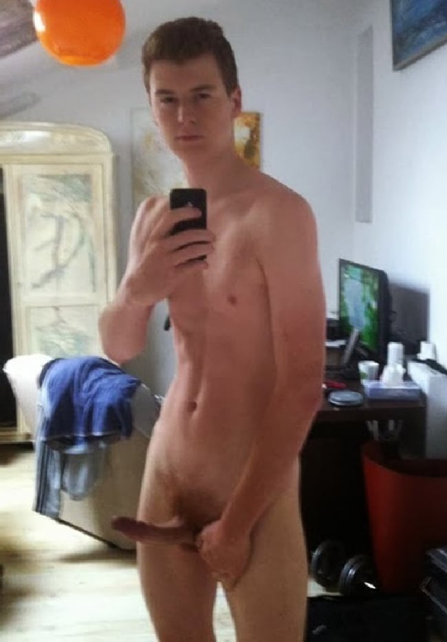 Slim Nude Boy With Boner